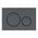 Geberit Sigma20 Dual Flush Button & Access Plate, Matte Black