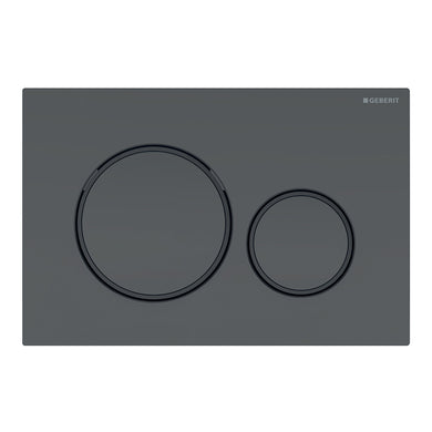 Geberit Sigma20 Dual Flush Button & Access Plate, Matte Black