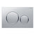 Geberit Sigma20 Dual Flush Button & Access Plate, Matte Chrome with Chrome Trim Design