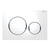 Geberit Sigma20 Dual Flush Button & Access Plate, White with Chrome Trim Design