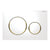 Geberit Sigma20 Dual Flush Button & Access Plate, White with Gold Trim Design