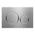 Geberit Sigma20 Dual Flush Button & Access Plate, Brushed Stainless Steel with Chrome Trim Design