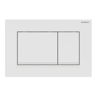 Geberit Sigma30 Dual Flush Button & Access Plate, Matte White