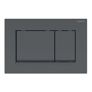 Geberit Sigma30 Dual Flush Button & Access Plate, Matte Black