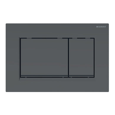 Geberit Sigma30 Dual Flush Button & Access Plate, Matte Black