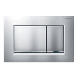 Geberit Sigma30 Dual Flush Button & Access Plate, Matte Chrome with Chrome Trim Design