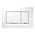 Geberit Sigma30 Dual Flush Button & Access Plate, White with Chrome Trim Design