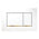 Geberit Sigma30 Dual Flush Button & Access Plate, White with Gold Trim Design