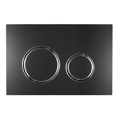 Geberit Sigma21 Dual Flush Button & Access Plate, Matte Black with Red Gold Trim Design