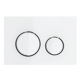 Geberit Sigma21 Dual Flush Button & Access Plate, White with Chrome Trim Design