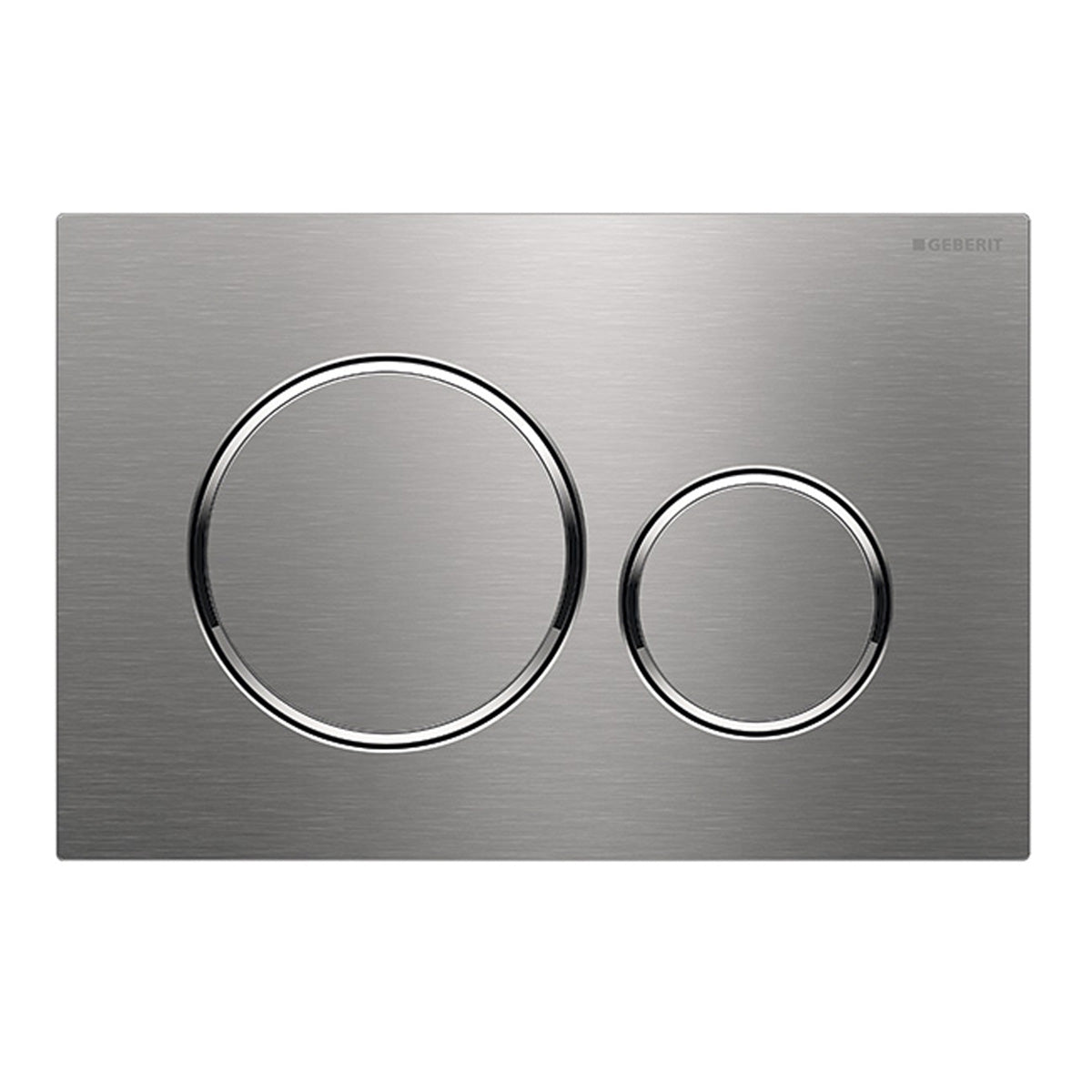 Geberit Sigma20 Dual Flush Button & Access Plate, Stainless Steel with Chrome Trim Design