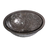 Daal 420mm Under-Counter or Inset Glass Basin, Black Glass