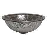 Daal 420mm Under-Counter or Inset Glass Basin, Black Glass