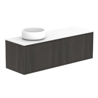 ADP Clifton Ensuite Wall Hung 1200mm Single Left Offset Bowl Vanity Cabinet