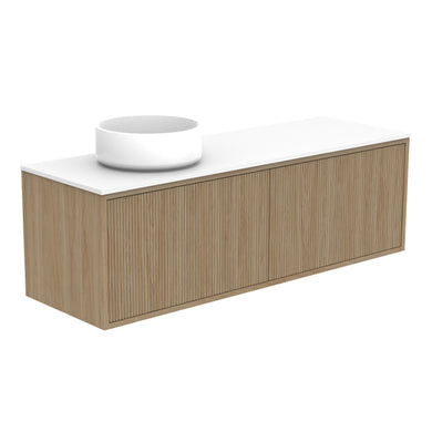 ADP Clifton Ensuite Wall Hung 1200mm Single Left Offset Bowl Vanity Cabinet