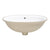 Pill Oval 600mm x 400mm Under-Counter Basin with Overflow, Gloss White