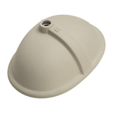 Pill Oval 600mm x 400mm Under-Counter Basin with Overflow, Gloss White