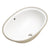 Pill Oval 600mm x 400mm Under-Counter Basin with Overflow, Matte White