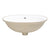 Pill Oval 600mm x 400mm Under-Counter Basin with Overflow, Matte White