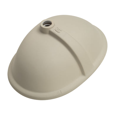 Pill Oval 600mm x 400mm Under-Counter Basin with Overflow, Matte White