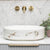 Pill Step 500mm x 370mm Above-Counter Basin, Fired Matte Calacatta