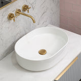 Pill Step 500mm x 370mm Above-Counter Basin, Gloss White
