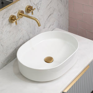 Pill Step 500mm x 370mm Above-Counter Basin, Gloss White