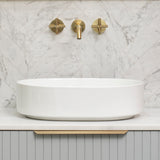Pill Step 500mm x 370mm Above-Counter Basin, Gloss White