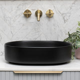 Pill Step 500mm x 370mm Above-Counter Basin, Matte Black