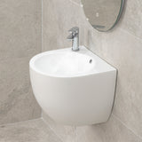 Corto 490mm x 475mm x 400mm Wall Hung Basin, Matte White *Clearance Stock*