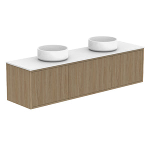 ADP Clifton Ensuite Wall Hung 1500mm Double Bowl Vanity Cabinet