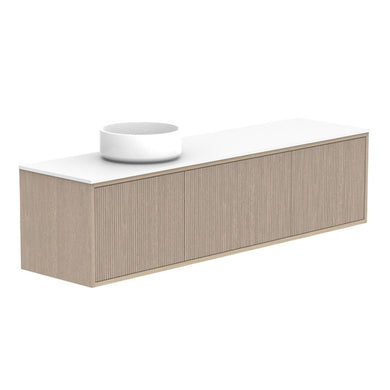 ADP Clifton Ensuite Wall Hung 1500mm Single Left Offset Bowl Vanity Cabinet