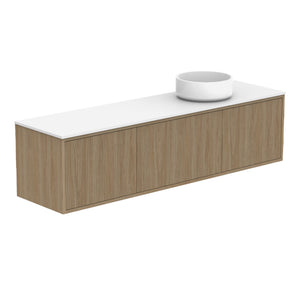 ADP Clifton Ensuite Wall Hung 1500mm Single Right Offset Bowl Vanity Cabinet