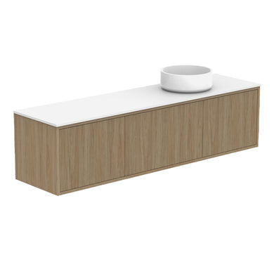 ADP Clifton Ensuite Wall Hung 1500mm Single Right Offset Bowl Vanity Cabinet