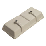 Retti Rectangular 880mm x 390mm Under-Counter Basin with Double Sink and Overflow, Gloss White