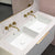 Retti Rectangular 880mm x 390mm Under-Counter Basin with Double Sink and Overflow, Gloss White