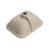 Retti Rectangular 400mm x 300mm Under-Counter Basin with Overflow, Matte Black