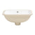 Retti Rectangular 400mm x 300mm Under-Counter Basin with Overflow, Matte White