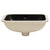 Retti Rectangular 460mm x 350mm Under-Counter Basin with Overflow, Matte Black