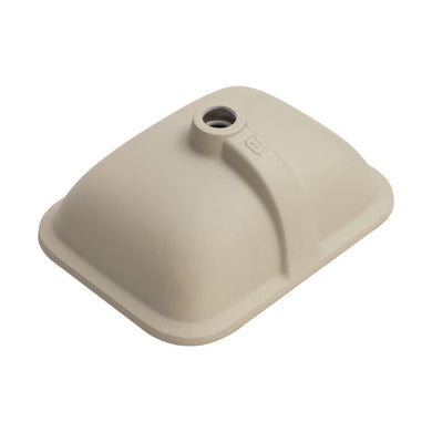 Retti Rectangular 460mm x 350mm Under-Counter Basin with Overflow, Matte Black