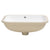 Retti Rectangular 515mm x 375mm Under-Counter Basin with Overflow, Gloss White