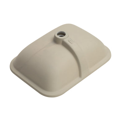 Retti Rectangular 515mm x 375mm Under-Counter Basin with Overflow, Gloss White