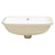 Retti Rectangular 515mm x 375mm Under-Counter Basin with Overflow, Matte White