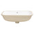 Retti Rectangular 585mm x 390mm Under-Counter Basin with Overflow, Matte White