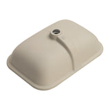 Retti Rectangular 585mm x 390mm Under-Counter Basin with Overflow, Matte White