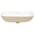 Retti Rectangular 695mm x 420mm Under-Counter Basin with Overflow, Matte White
