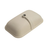 Retti Rectangular 695mm x 420mm Under-Counter Basin with Overflow, Matte White