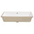 Retti Rectangular 700mm x 400mm Under-Counter Basin with Overflow, Gloss White