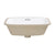 Riri Oblong 570mm x 395mm Under-Counter Basin with Overflow, Gloss White