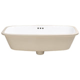 Riri Oblong 710mm x 415mm Under-Counter Basin with Overflow, Gloss White